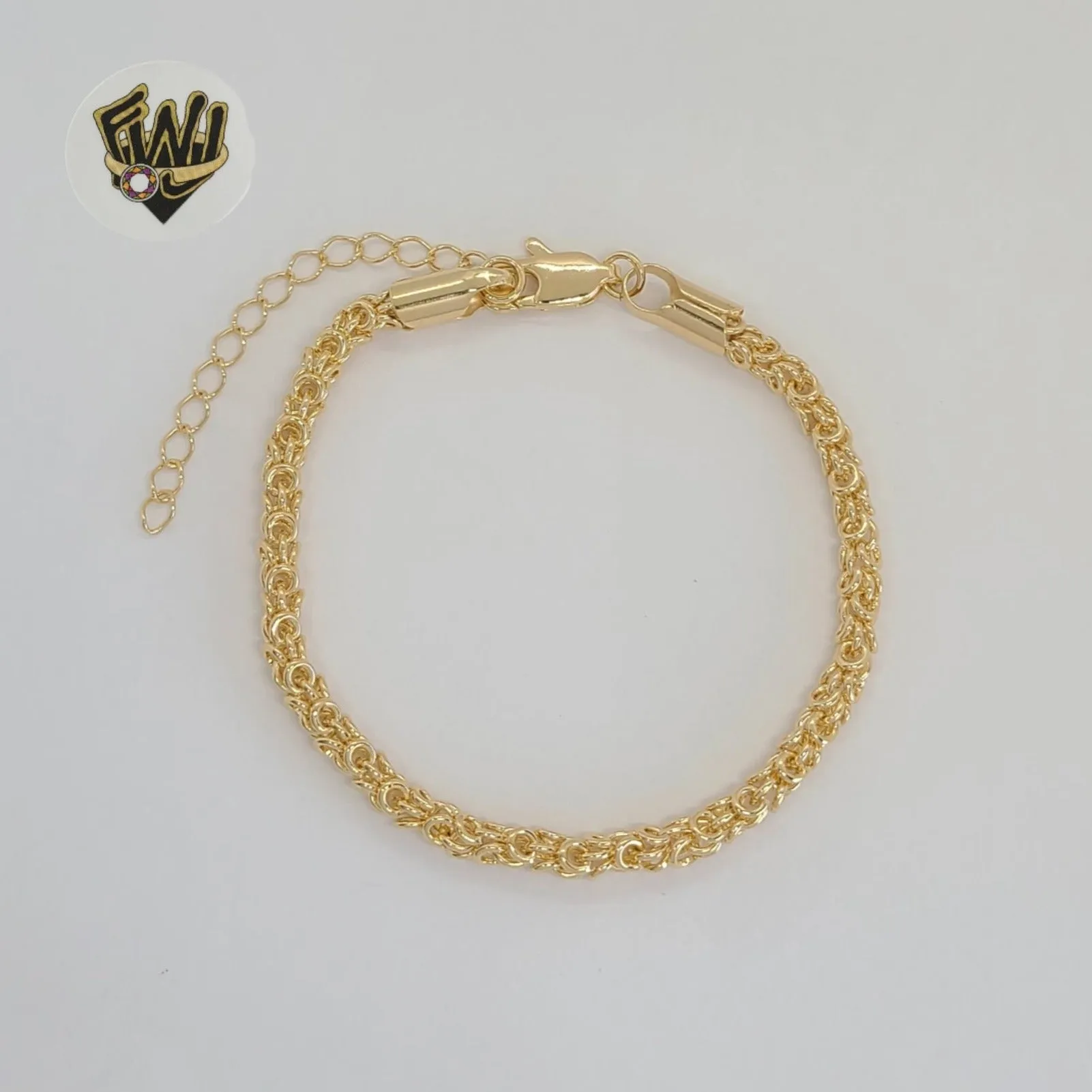 (1-0730) Gold Laminate - 4mm Alternative Link Bracelet - 7 - BGF