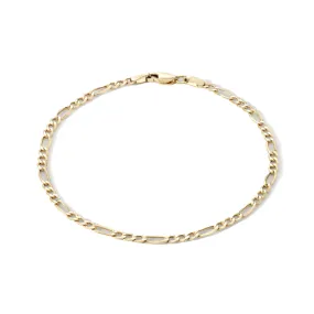 10K Figaro Chain Bracelet