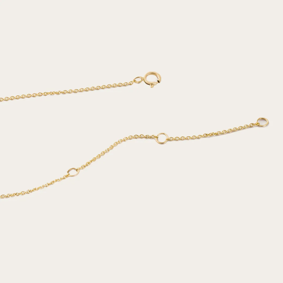 14K Gold Lab-Grown Diamond Letter Necklaces