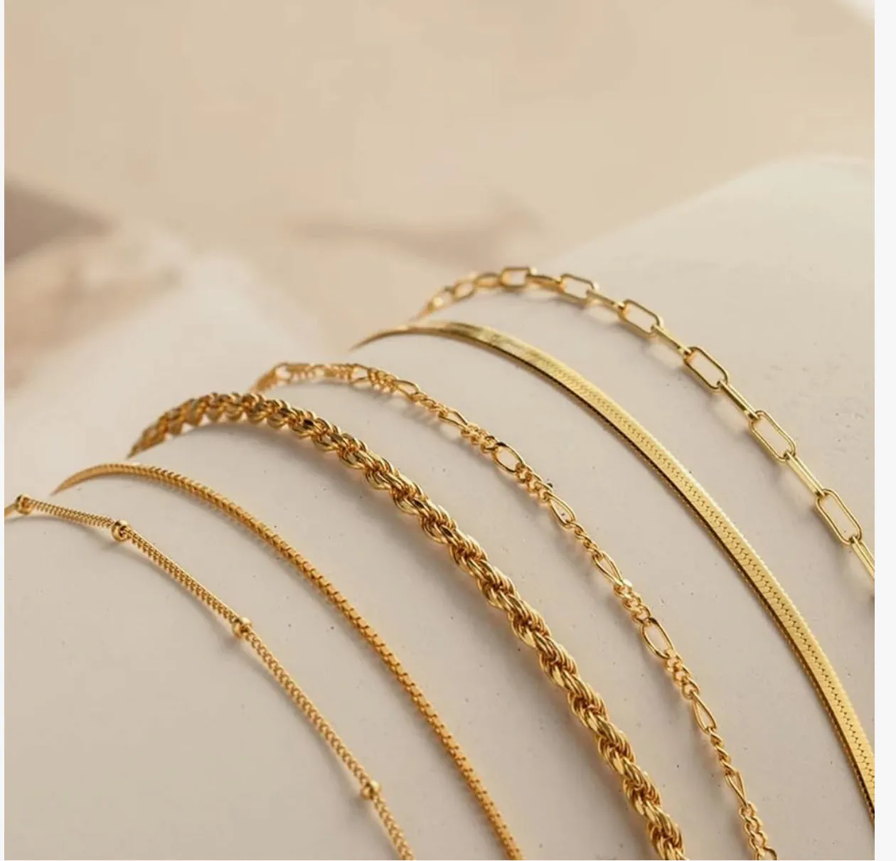 14k Gold Plated Stacking Bracelets