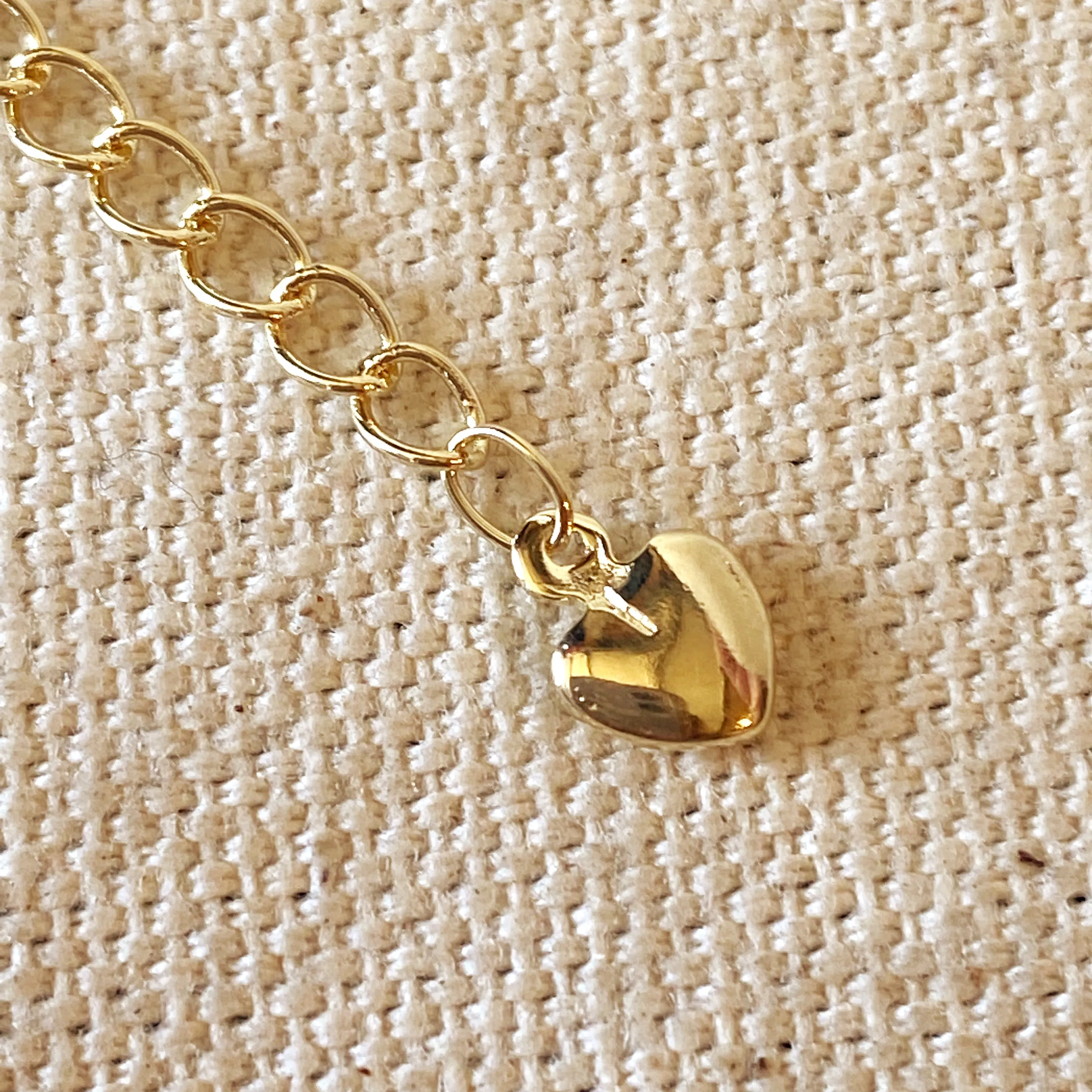 18k Gold Filled Heart Extender