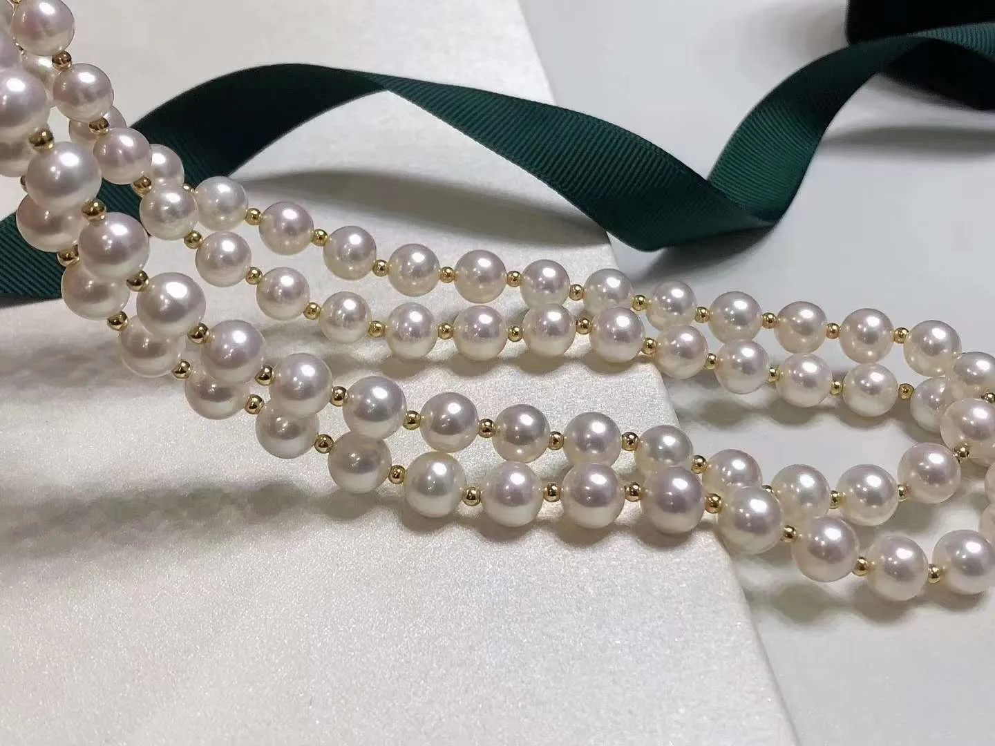 18K Gold Freshwater Pearls Necklaces - TS018