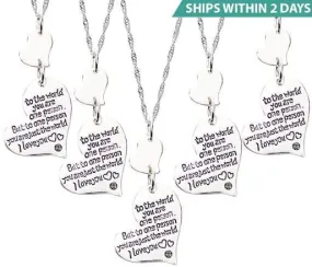 5 You are the World Necklaces