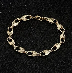 8mm Gold Filled Bonded Flat Tulip Bracelet 6/9 Inches