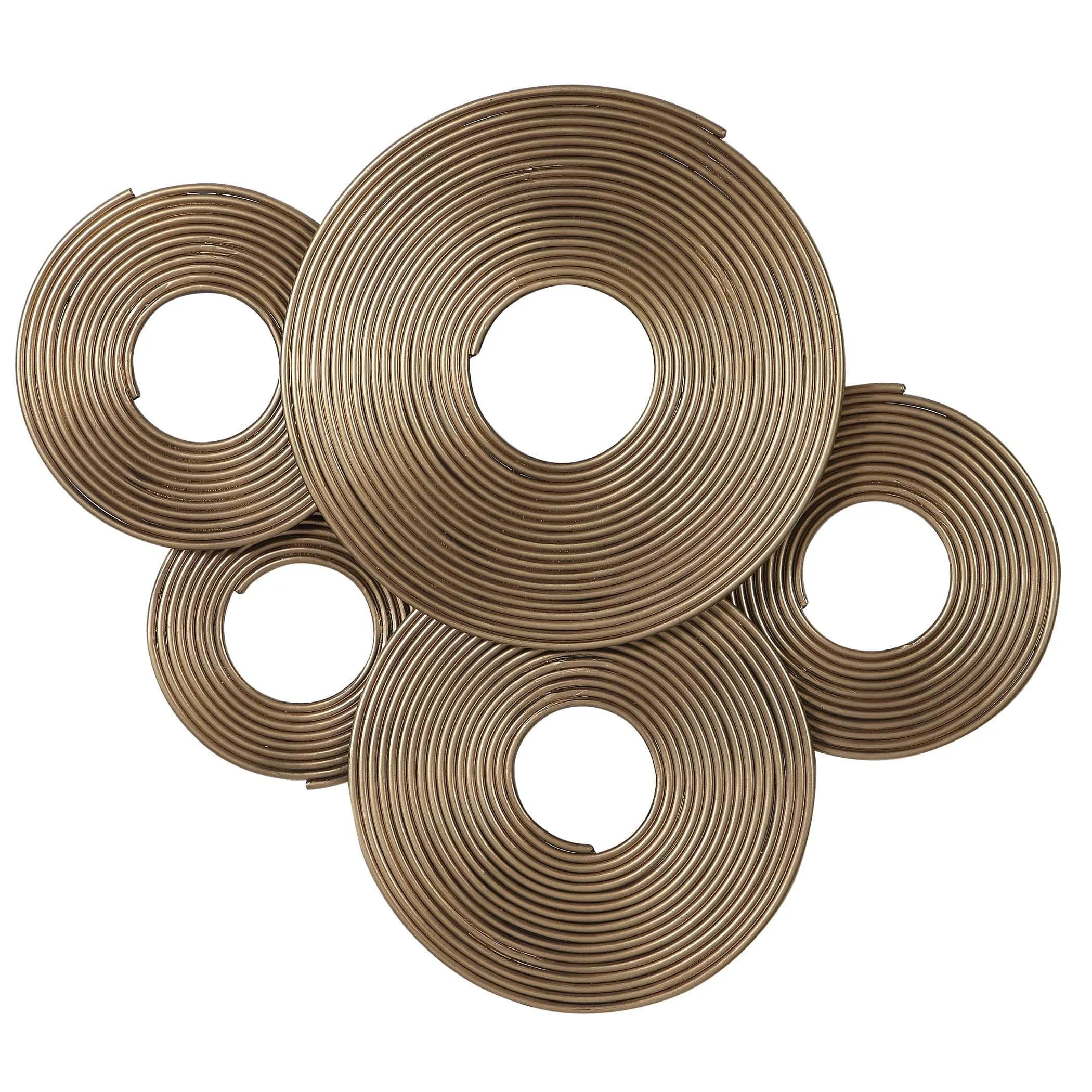 Ahmet Gold Rings Wall Decor