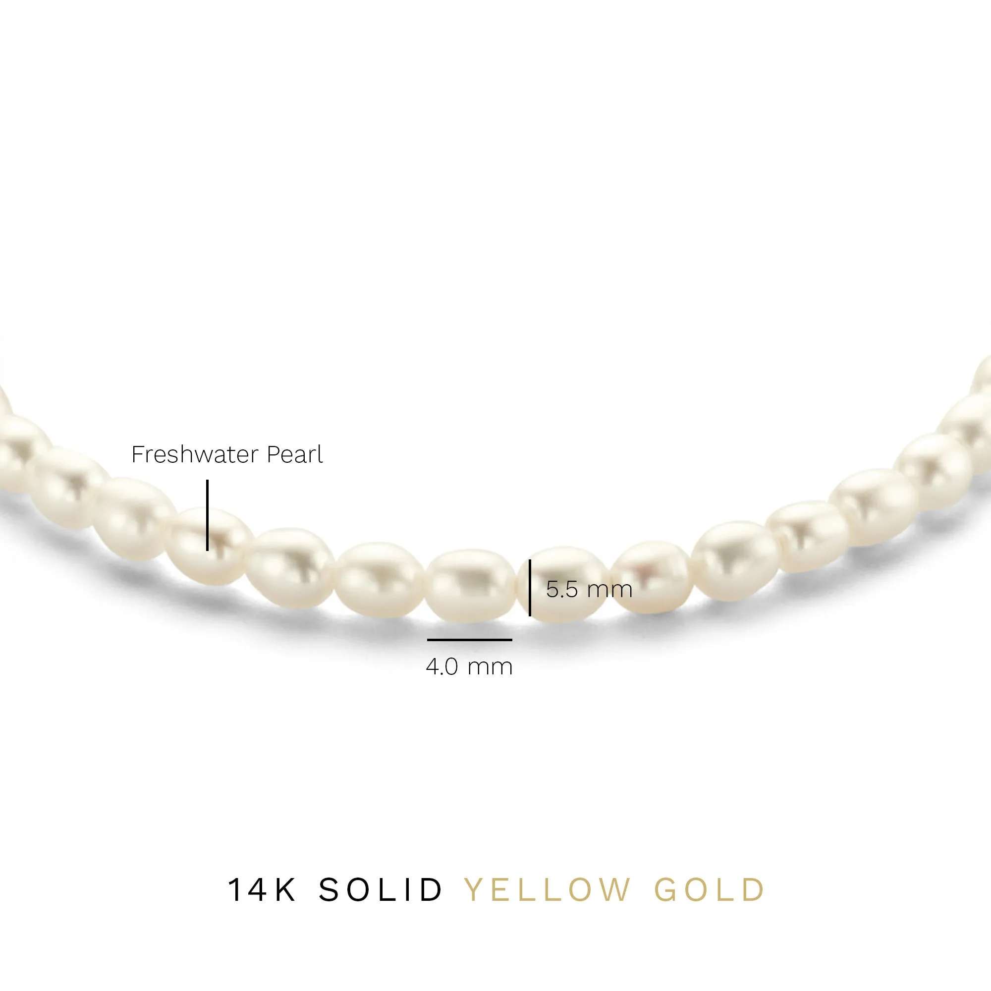 Aidee Marissa 14 karat gold bracelet with freshwater pearls