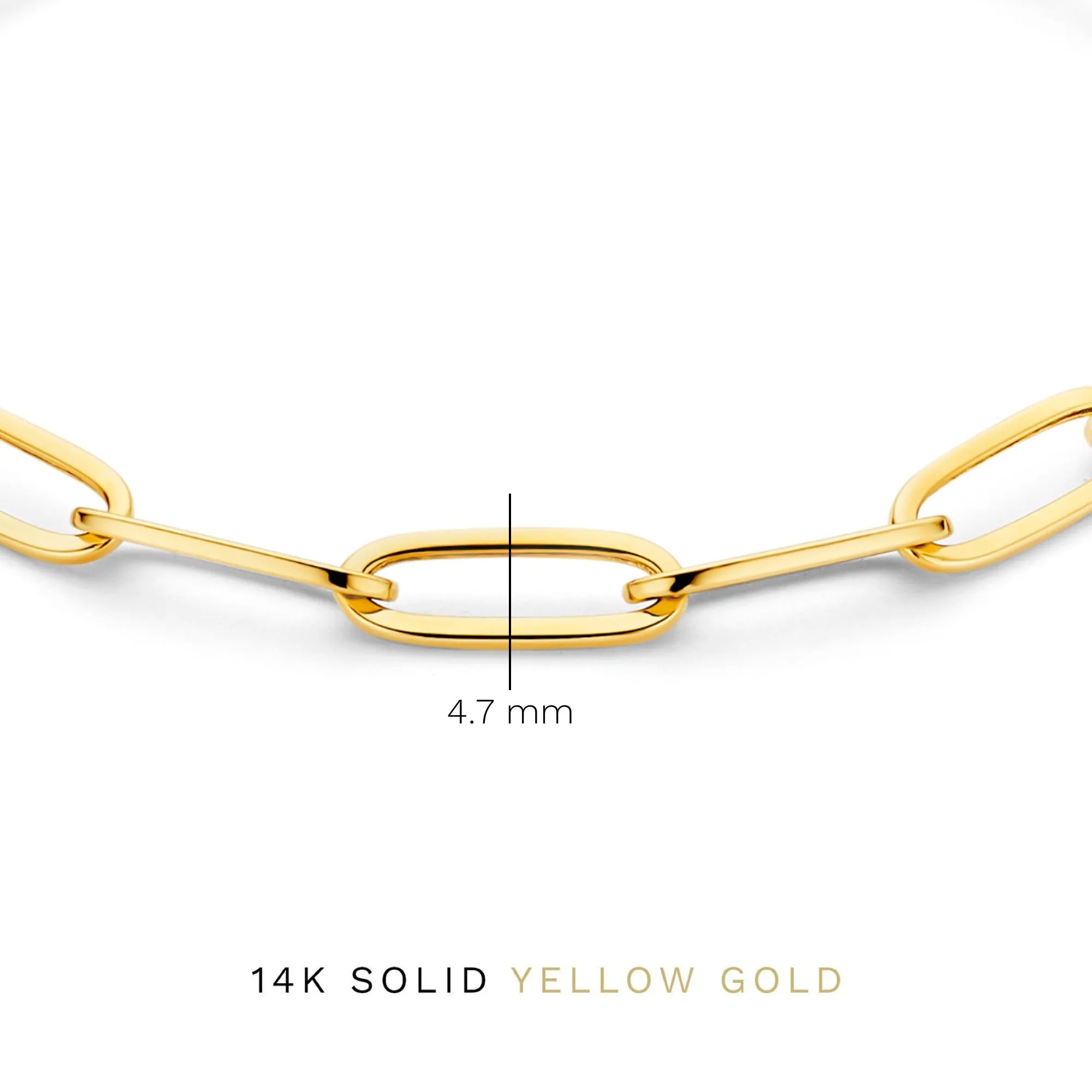 Aidee Odile 14 karat gold link bracelet