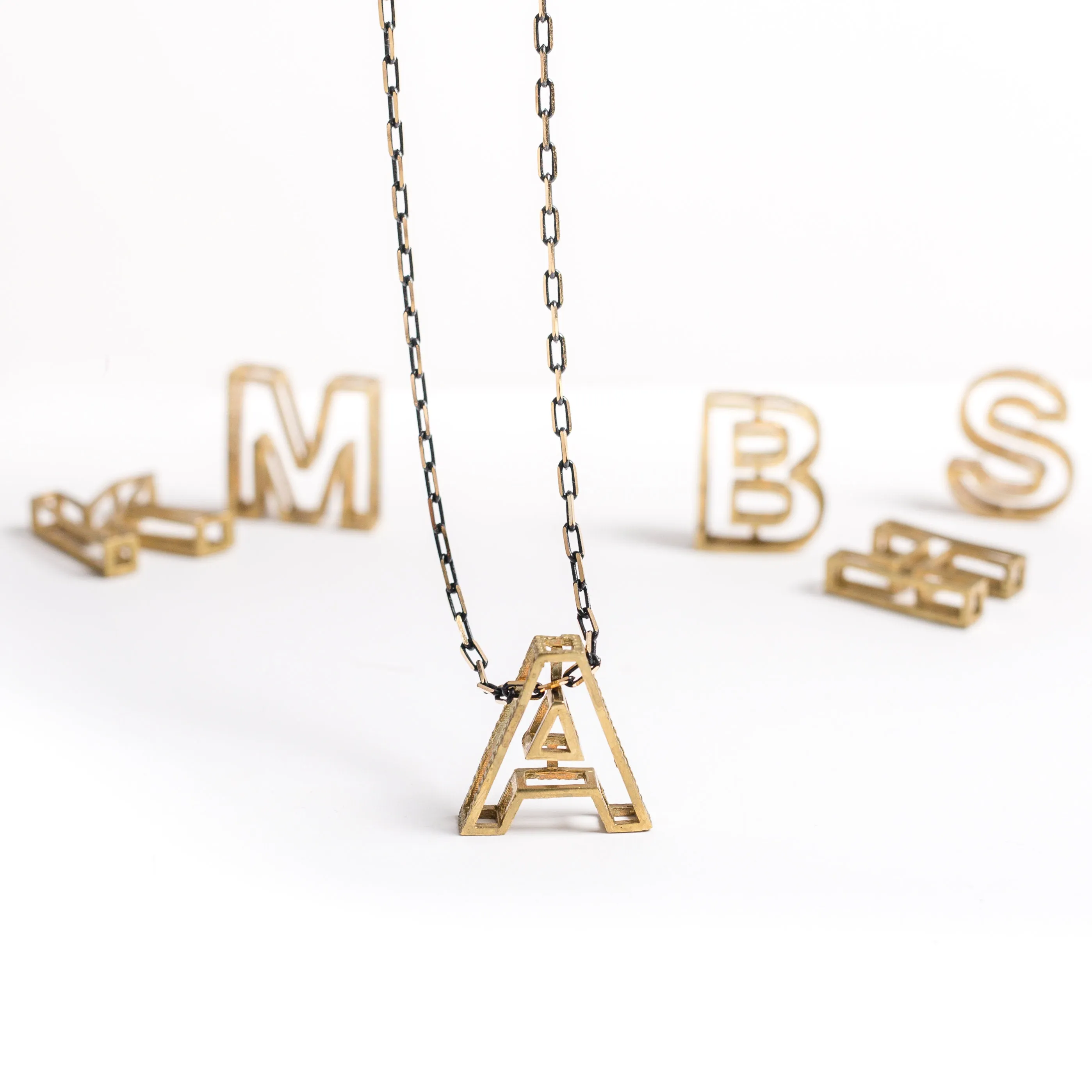 “Alphabet Soup” Initial Necklaces