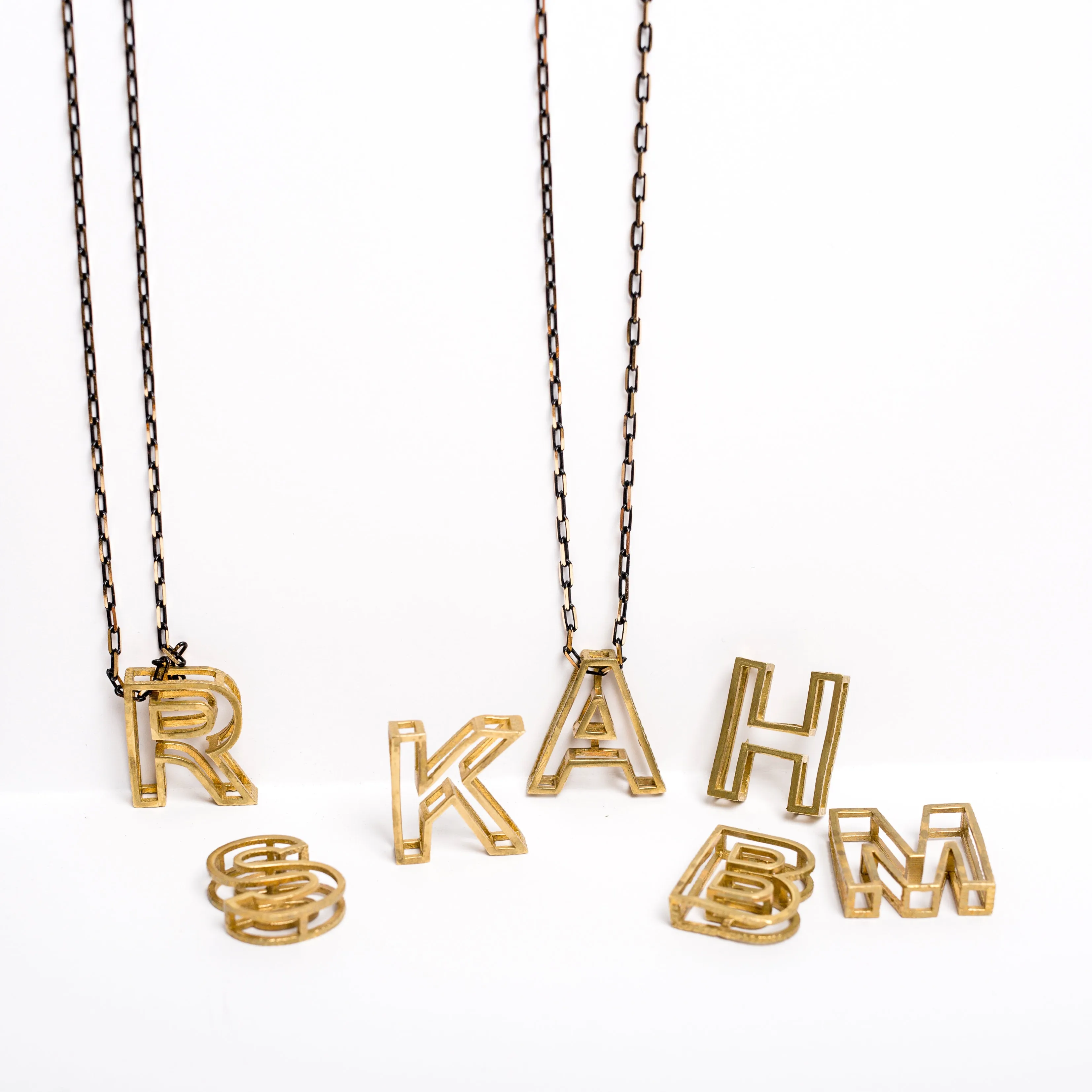 “Alphabet Soup” Initial Necklaces