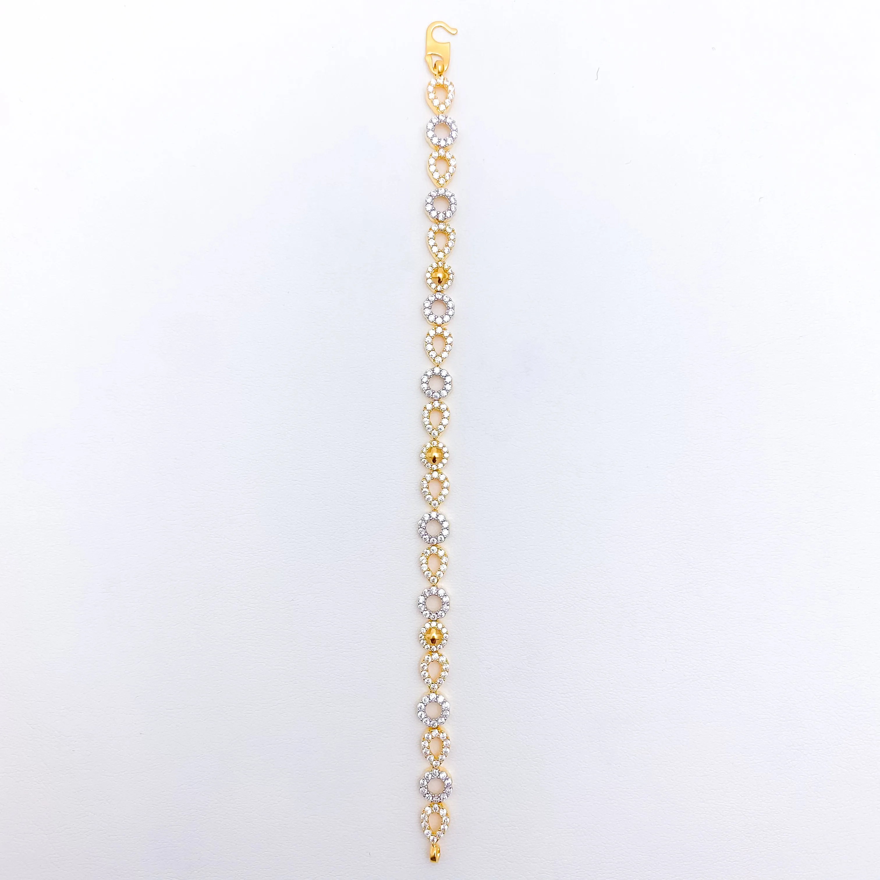 Alternating Links CZ Bracelet