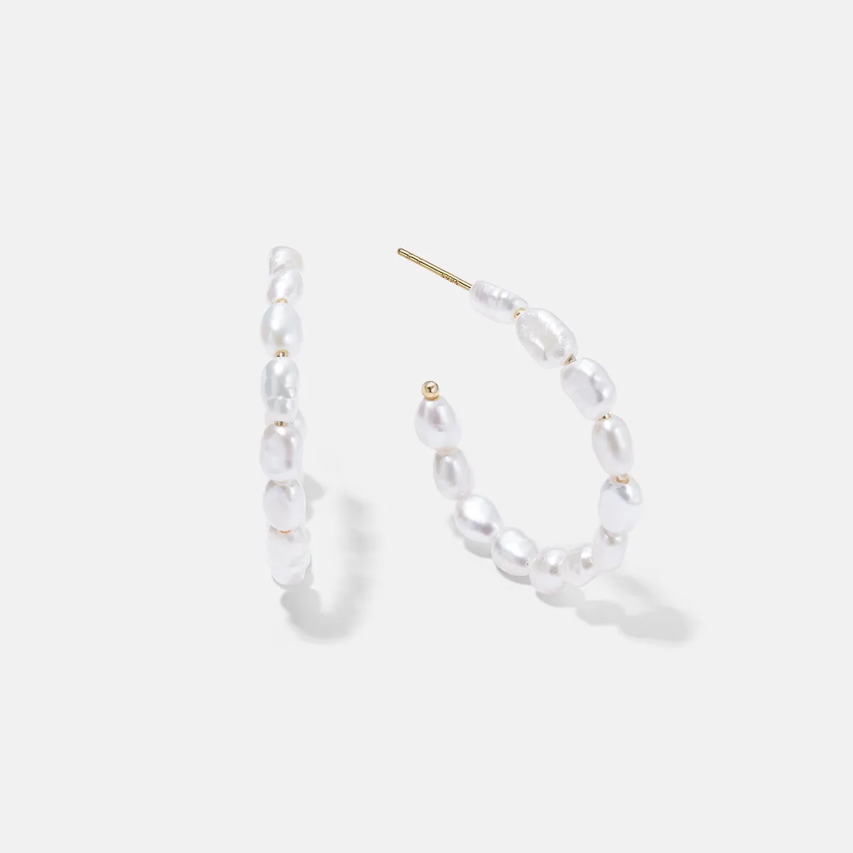 Amphitrite Pearl Hoops