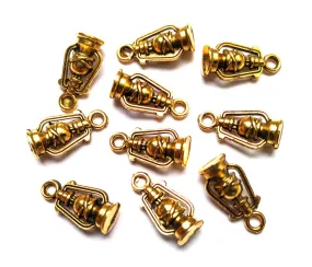 Antique Golden Lantern Designer Charms