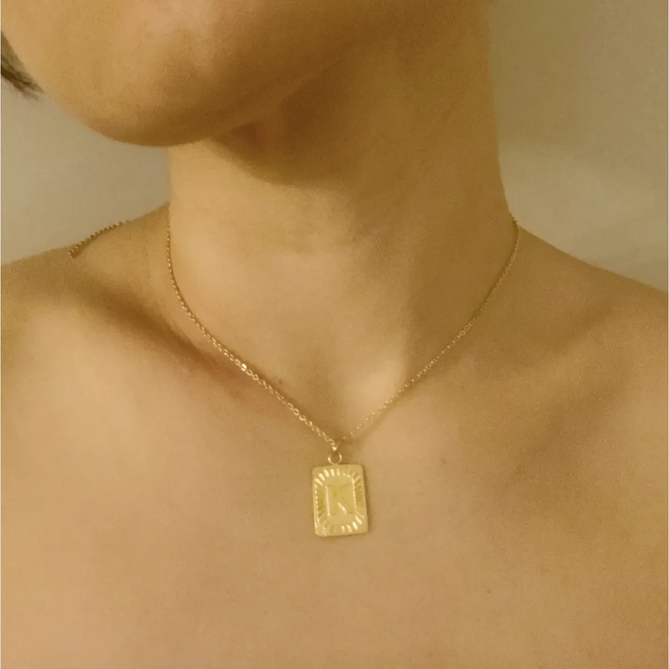 Art Deco Initial Necklaces