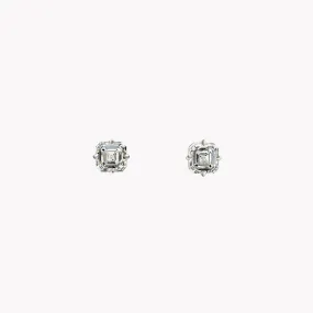 Asscher Cut Diamond Studs