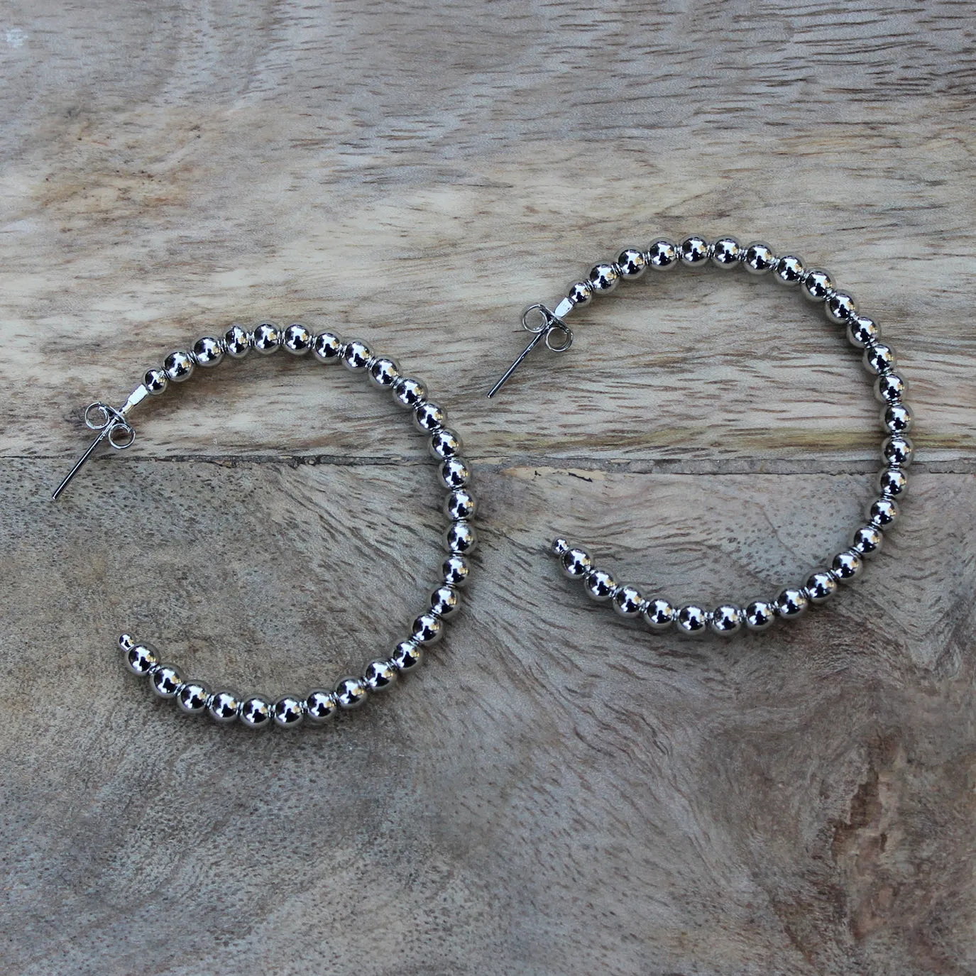 Beaded Hoops