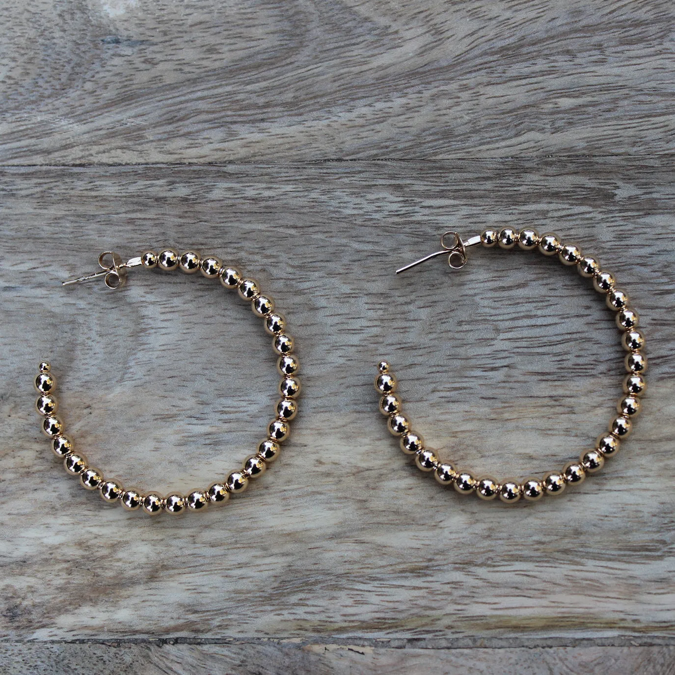 Beaded Hoops