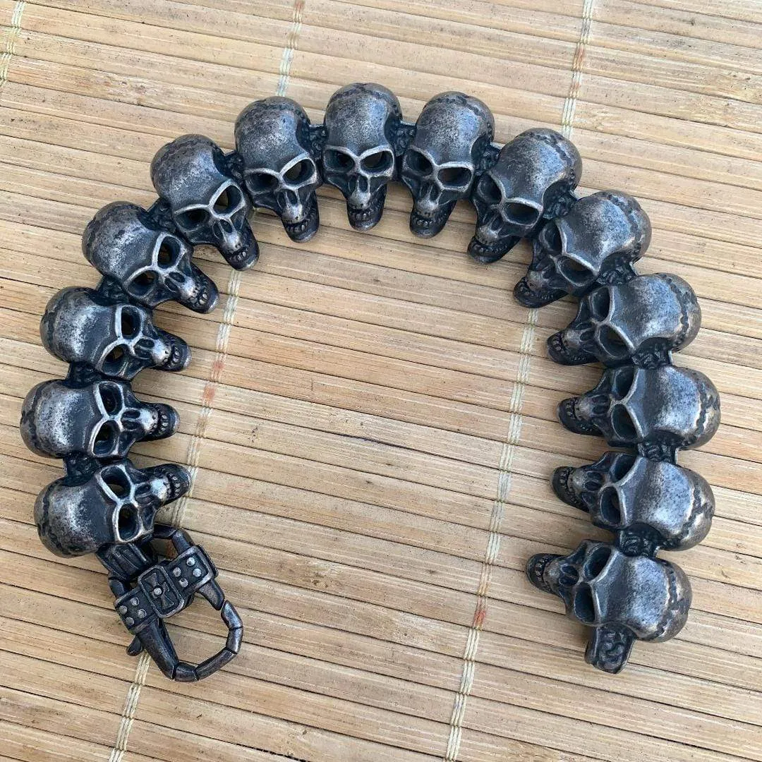 Black Hills - Skull Bracelet - Galvanized Skulls - B35