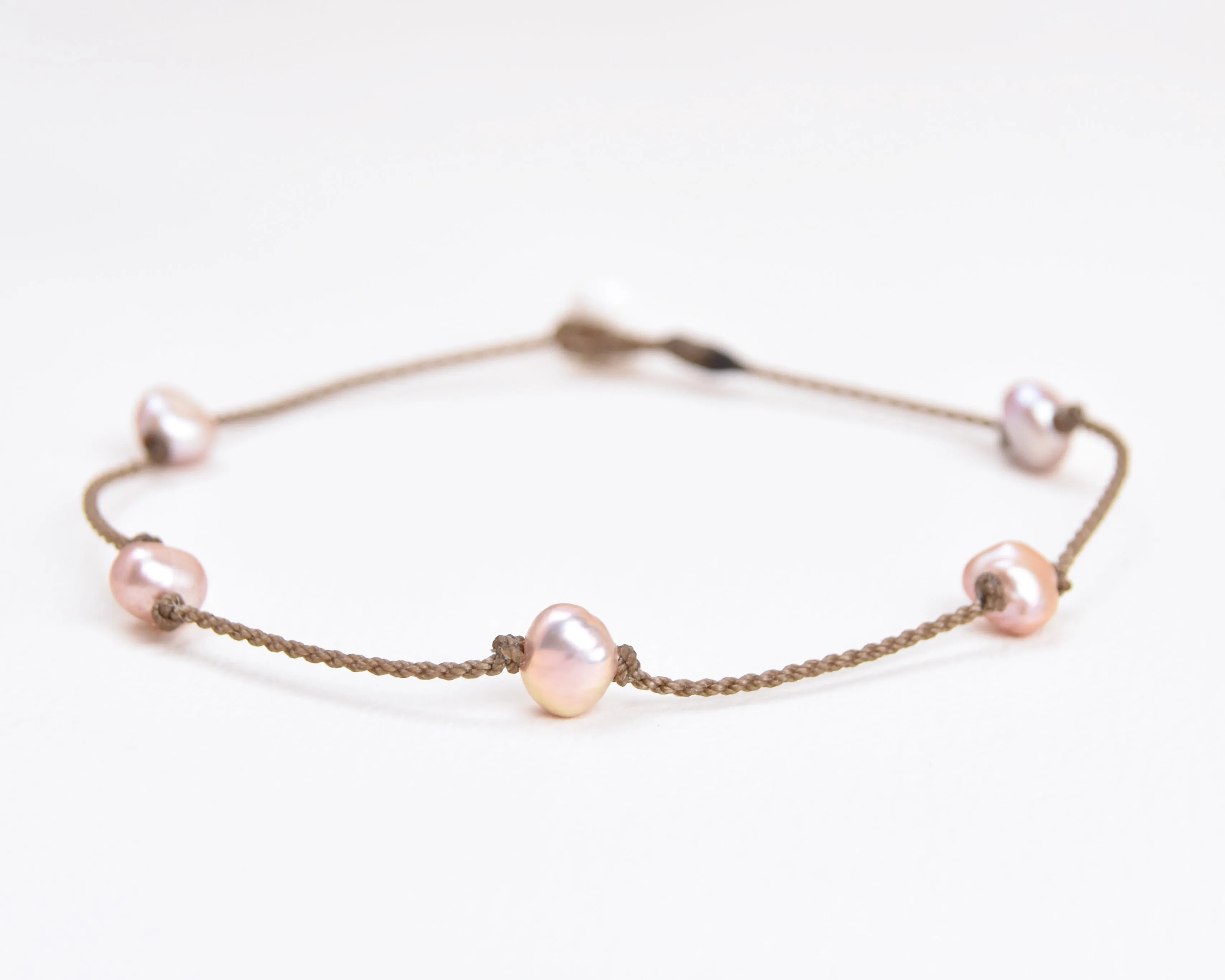 Blush Pearl Princess Anklets