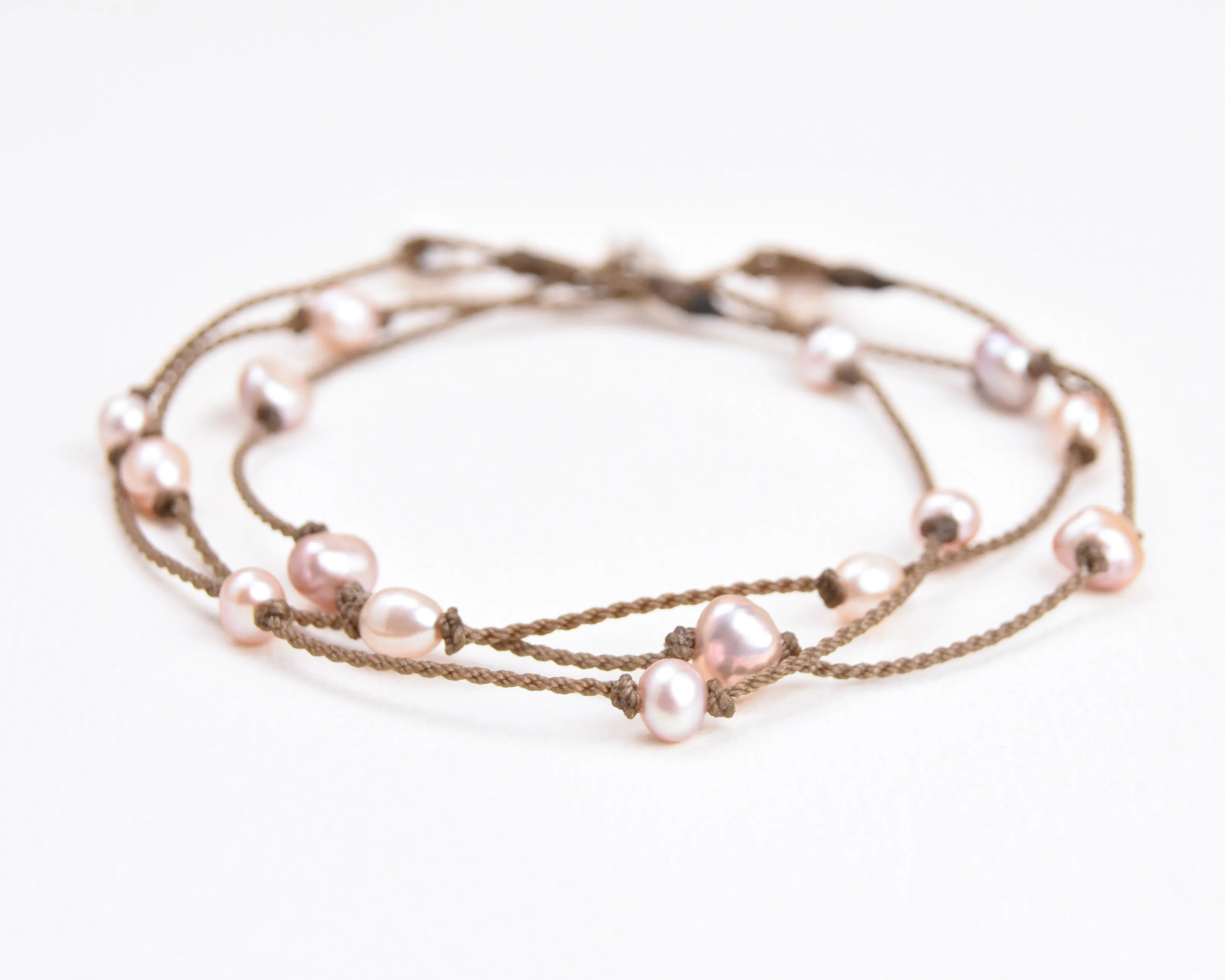 Blush Pearl Princess Anklets