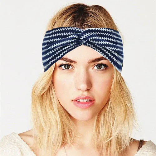 Boho Cotton Twist Headbands for Women Elastic Turban Headband Sport Headwrap Hairband Headwear Girls Hair Accessories Outdoor