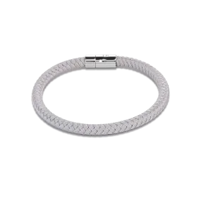 Bracelet textile braided light grey