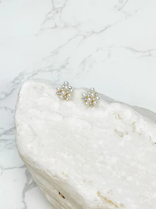 Bubbly Pearl Cluster Studs