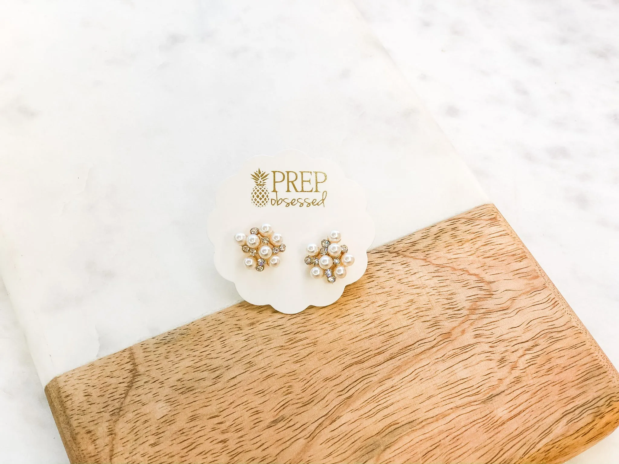 Bubbly Pearl Cluster Studs