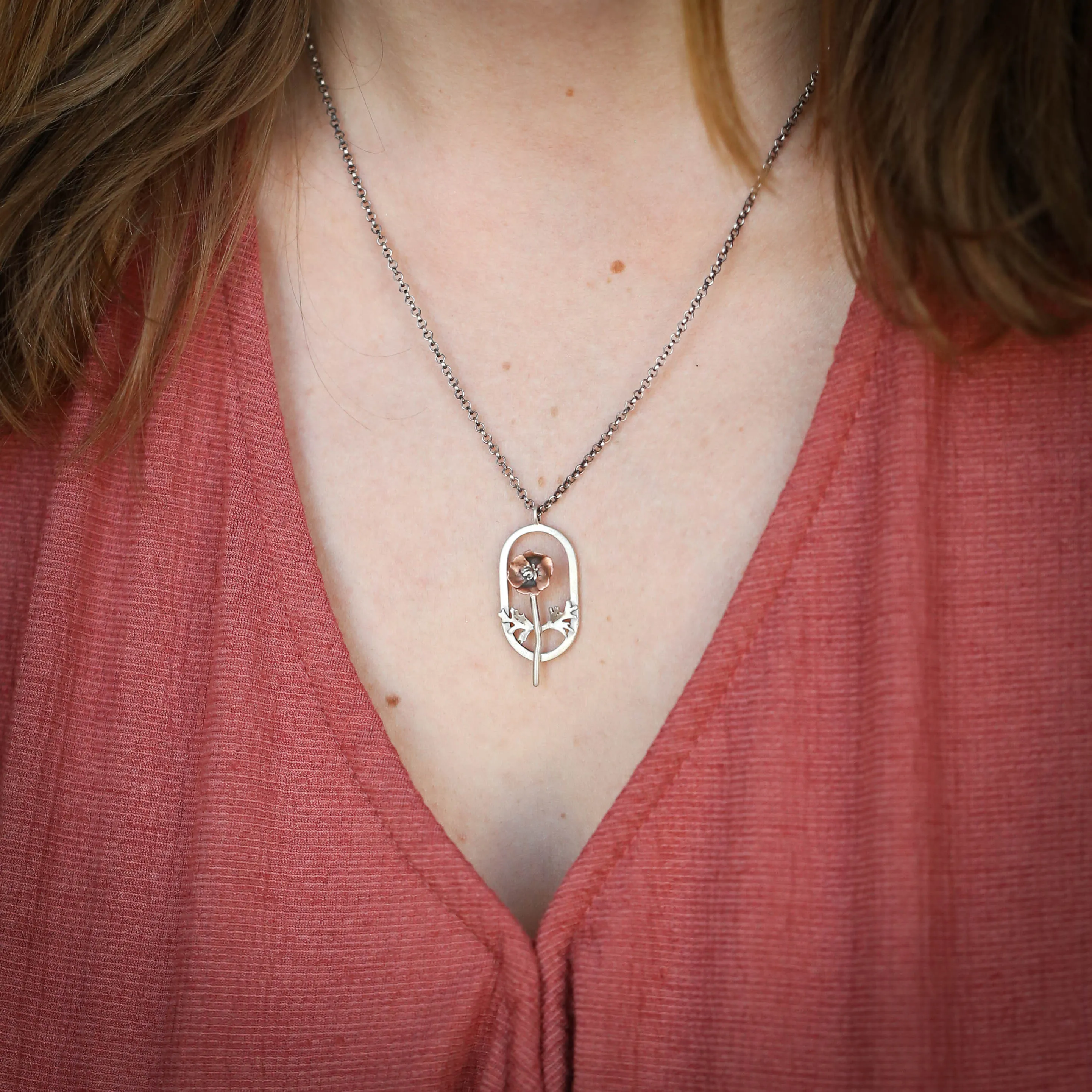 California Poppy Necklaces