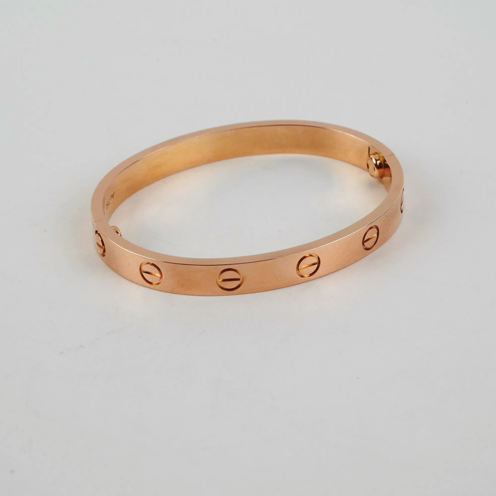 Cartier Love Bracelets Rose Gold Size 15