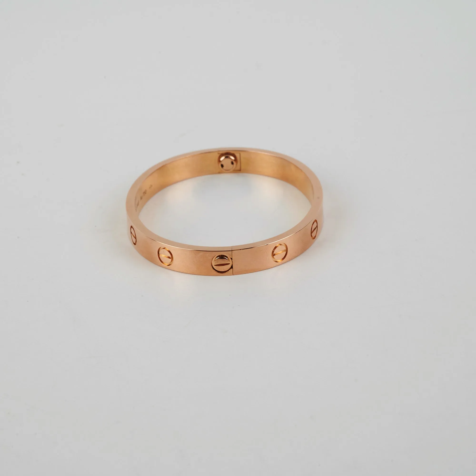 Cartier Love Bracelets Rose Gold Size 15