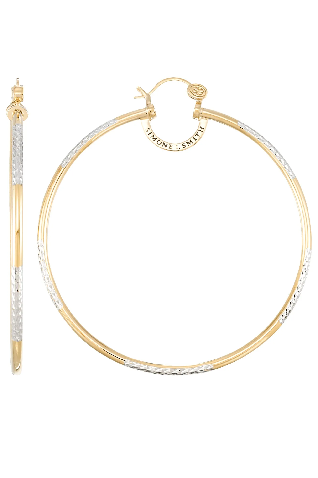 Extra-Large Chardonnay Hoop Earrings