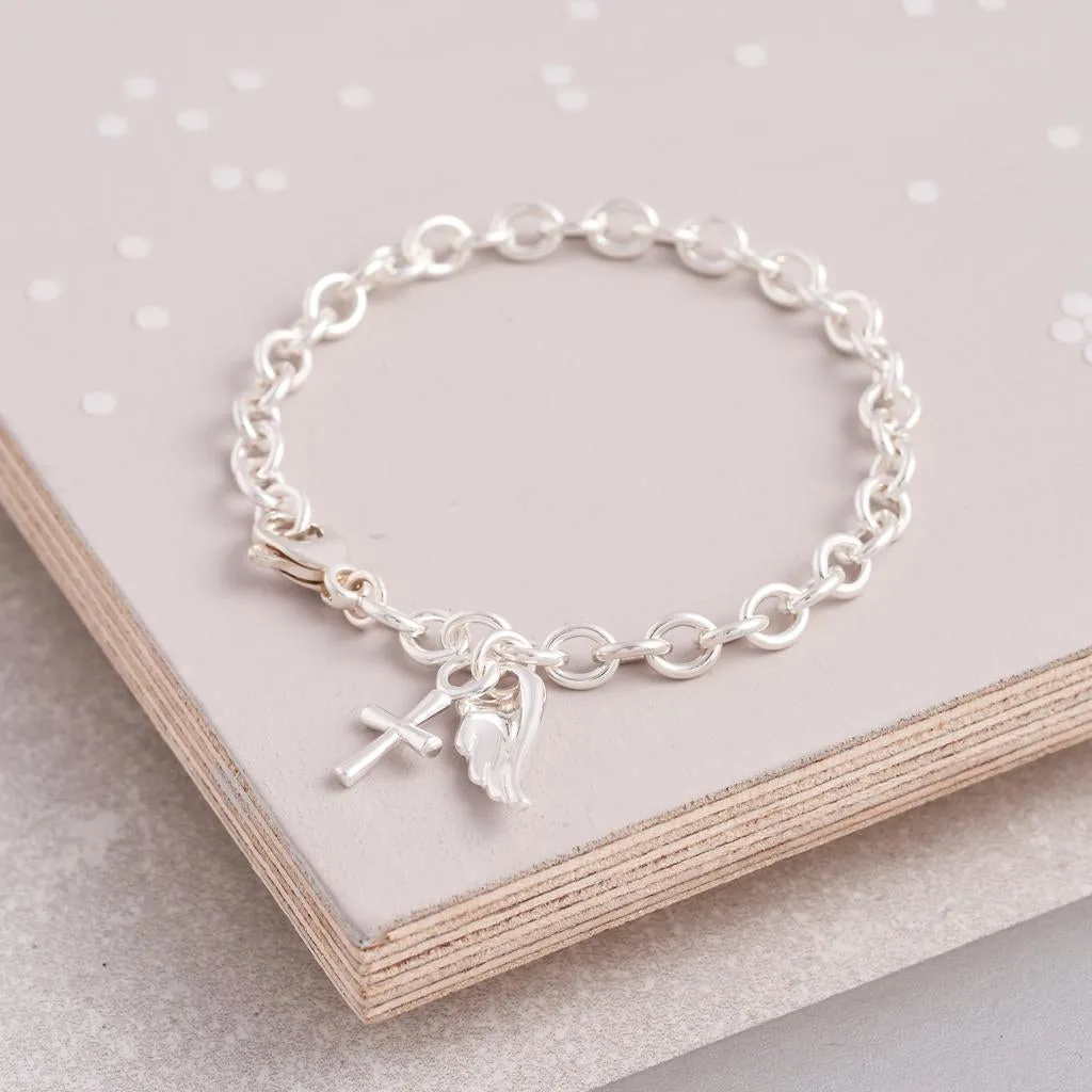 Christening Silver Charm Bracelet