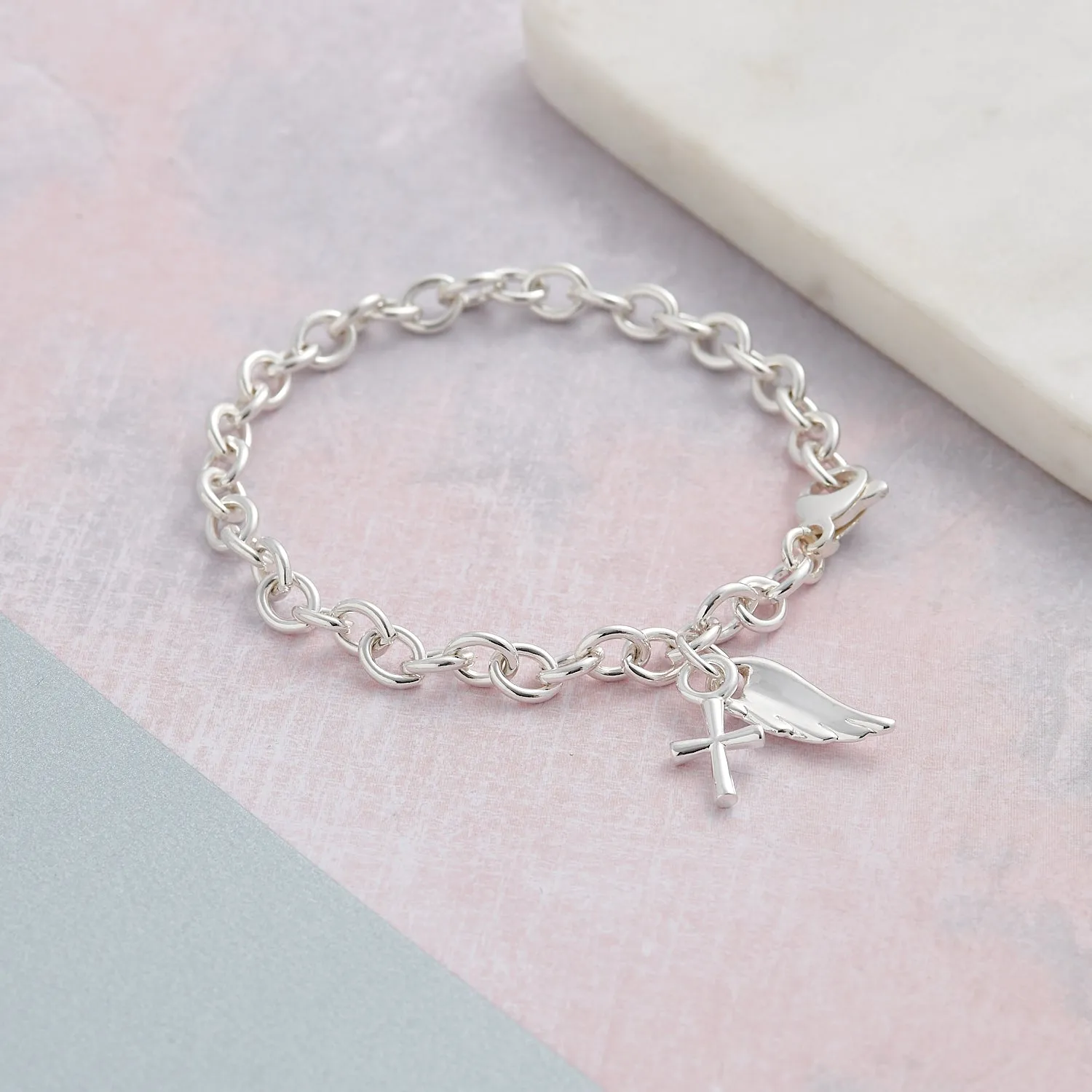 Christening Silver Charm Bracelet