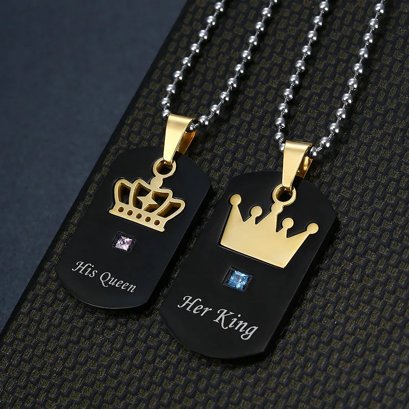 Crown Couple Necklaces