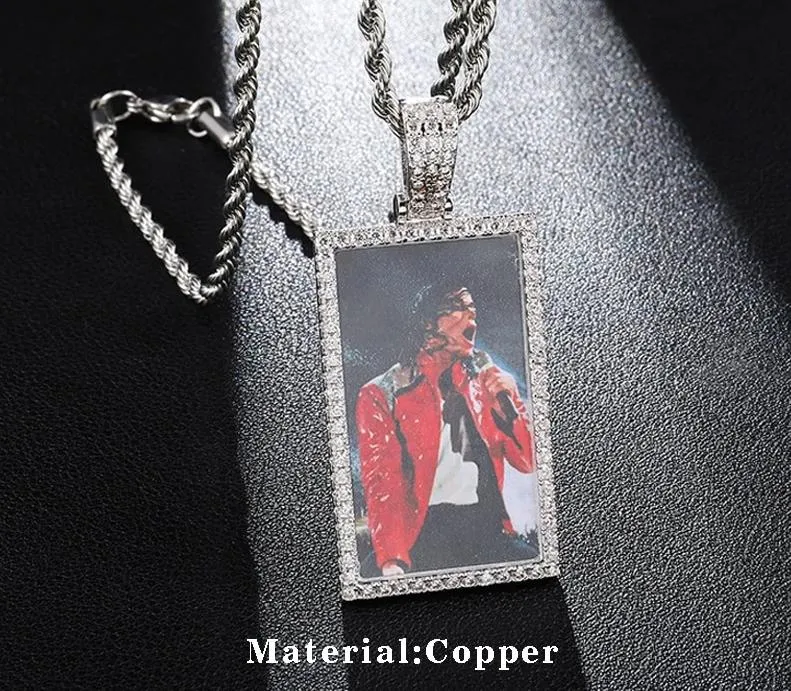 Custom Made Square Picture Necklaces- Christmas Gifts