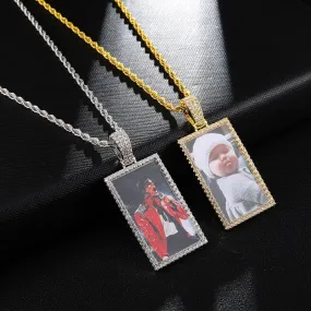 Custom Made Square Picture Necklaces- Christmas Gifts