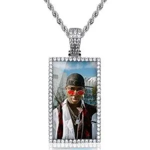 Custom Made Square Picture Necklaces- Christmas Gifts