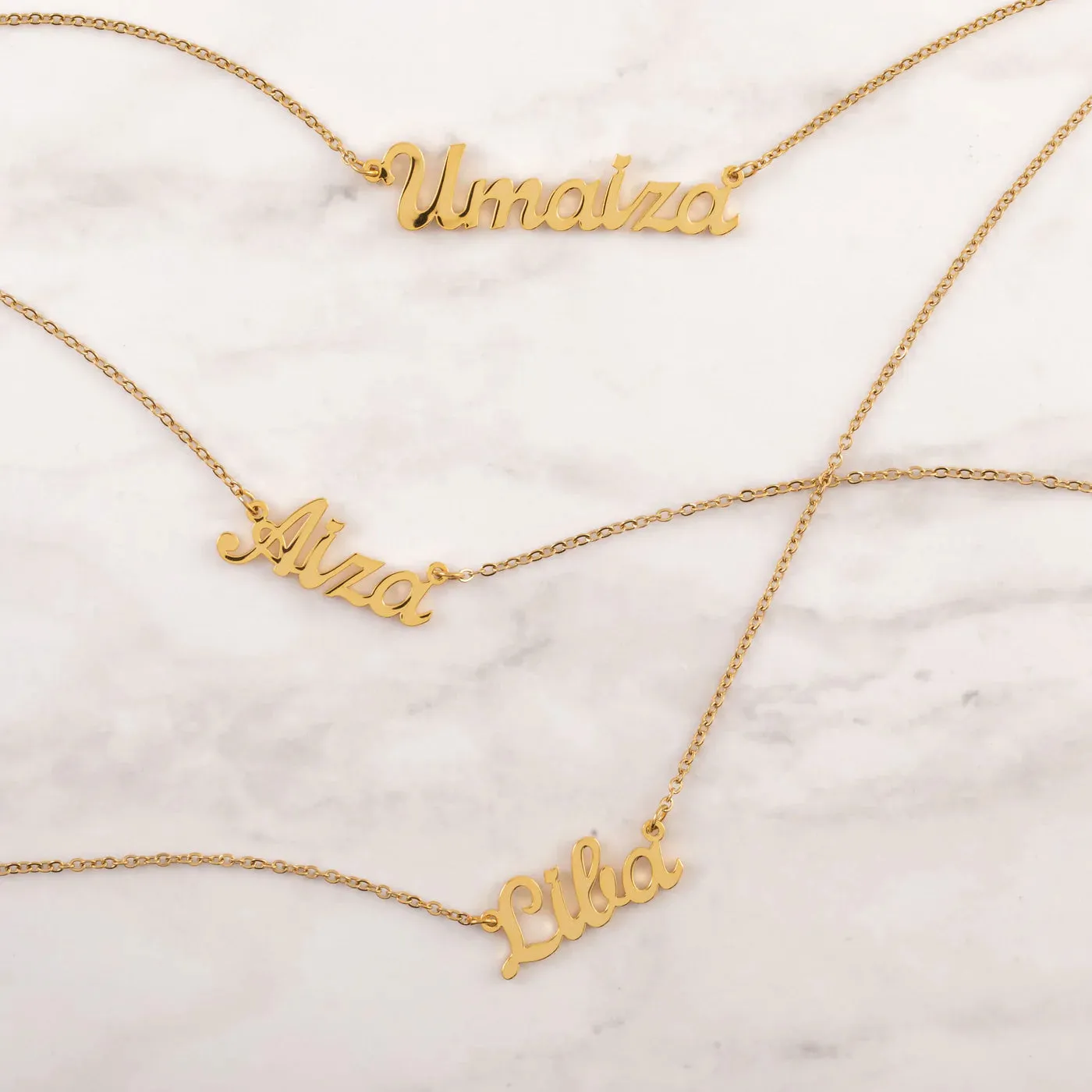 Custom Name Arabic Necklace 18K Gold Plated Necklaces | WOMEN