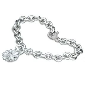 Daisy Silver Charm Bracelet