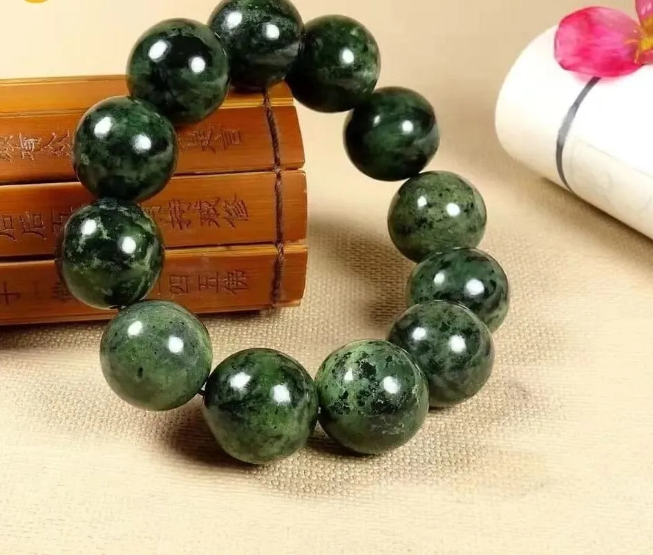 Dark Green Jade Bracelet