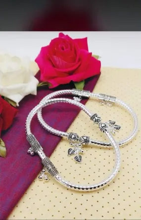 Designer Fashion in  Silver plated Anklets or Payal