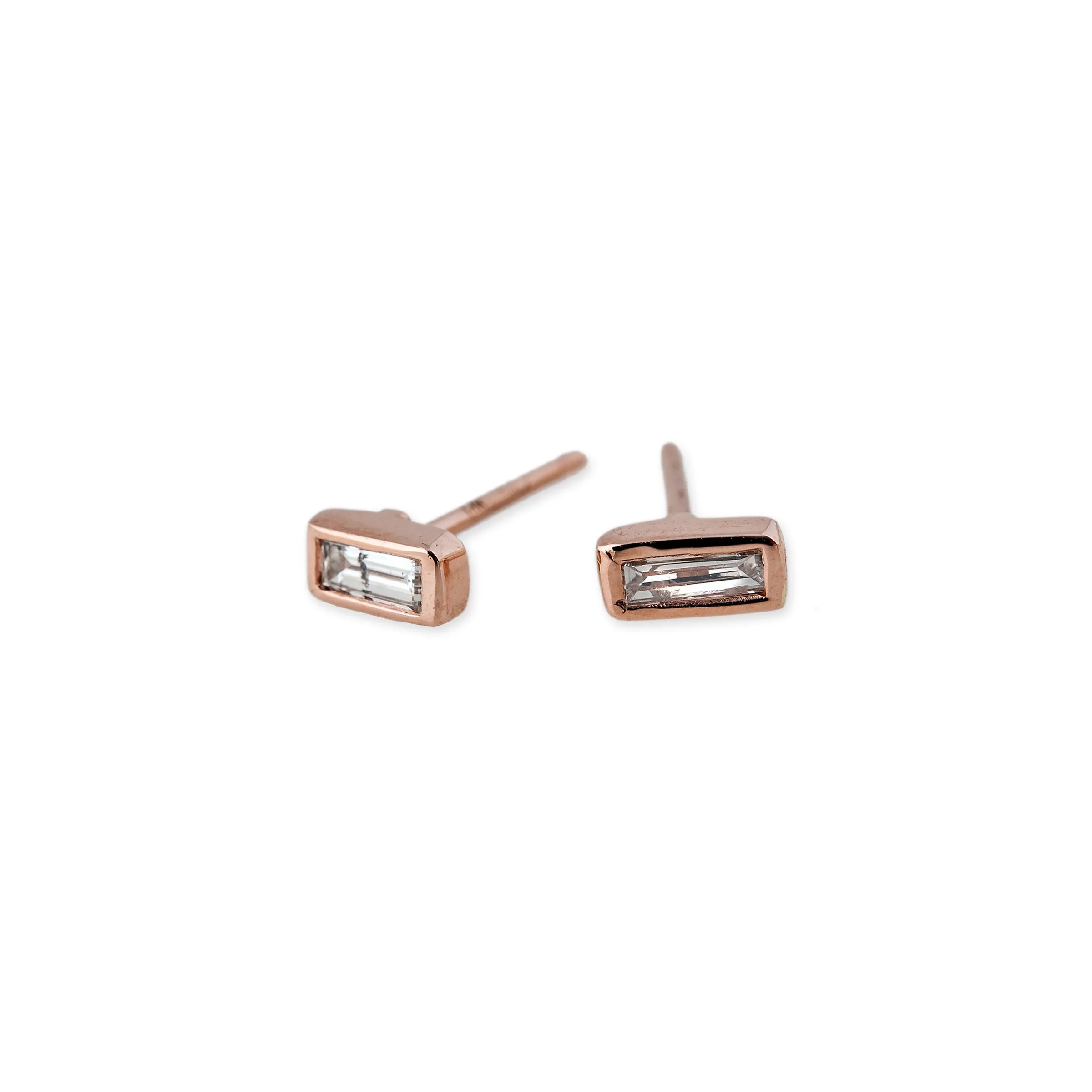 DIAMOND BAGUETTE STUDS