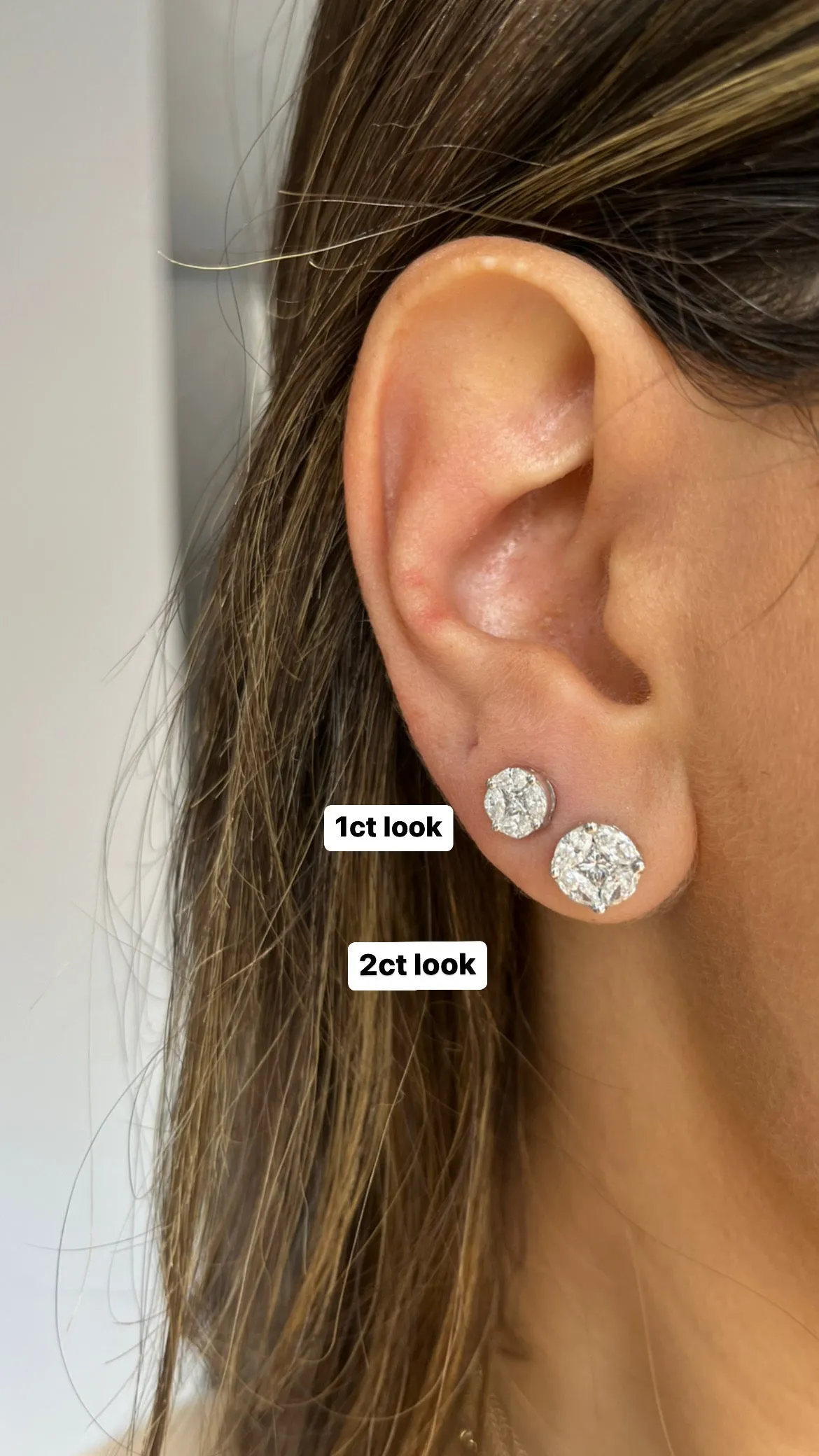 Diamond Illusion Studs