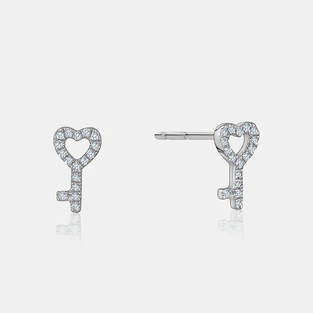 Diamond Key Studs