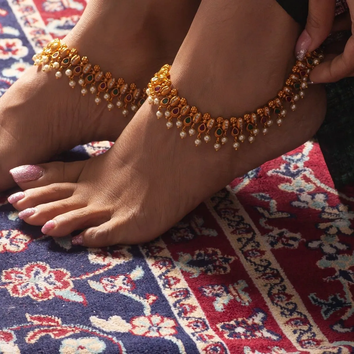 Dina Antique Anklets