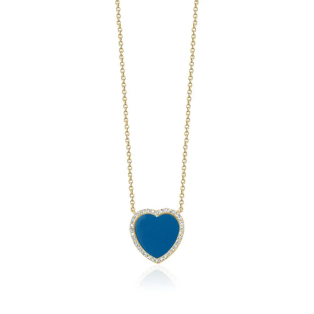 ENAMEL HEART NECKLACES