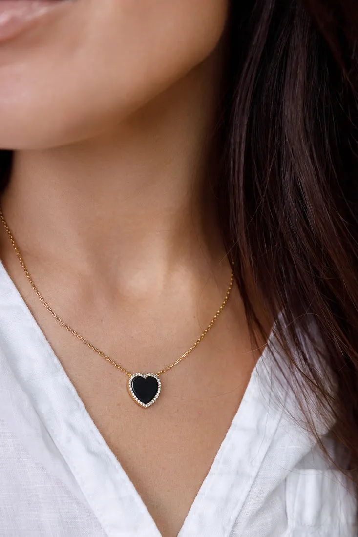 ENAMEL HEART NECKLACES