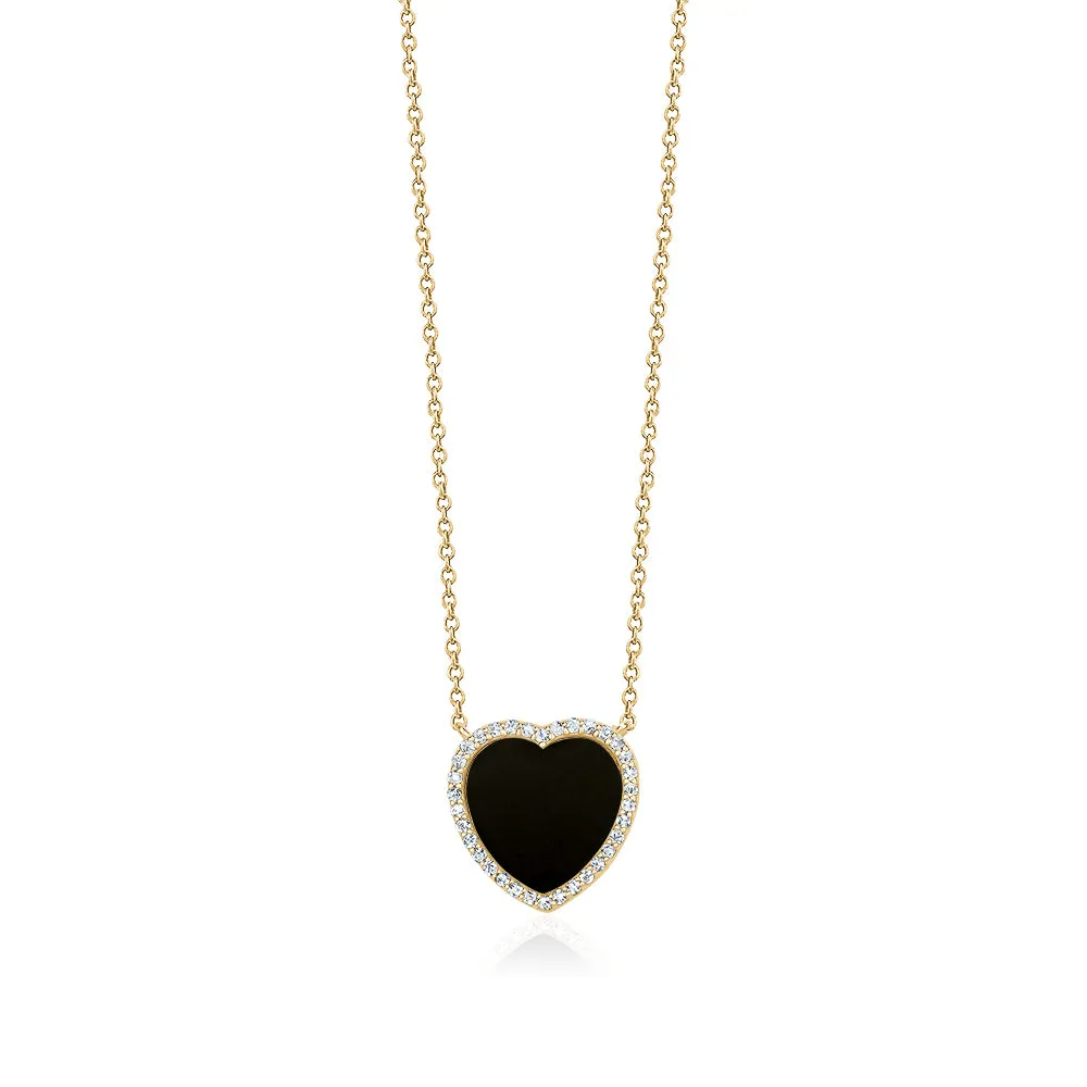 ENAMEL HEART NECKLACES