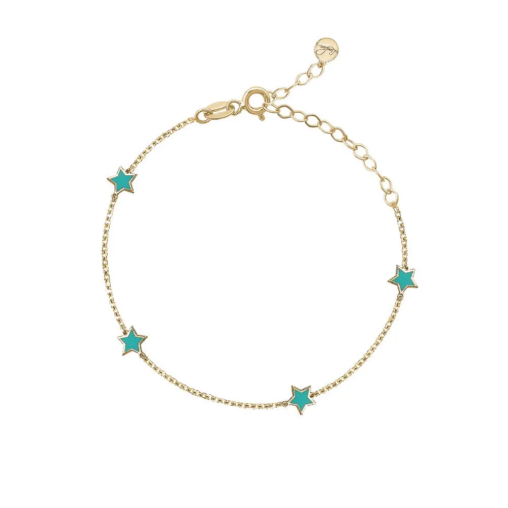 ENAMEL STAR ANKLETS