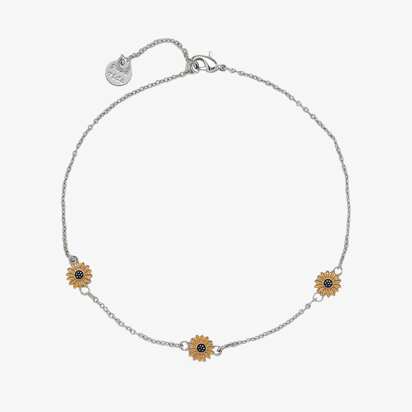 Enamel Sunflower Anklet